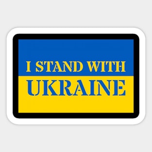 I Stand With Ukraine Sticker